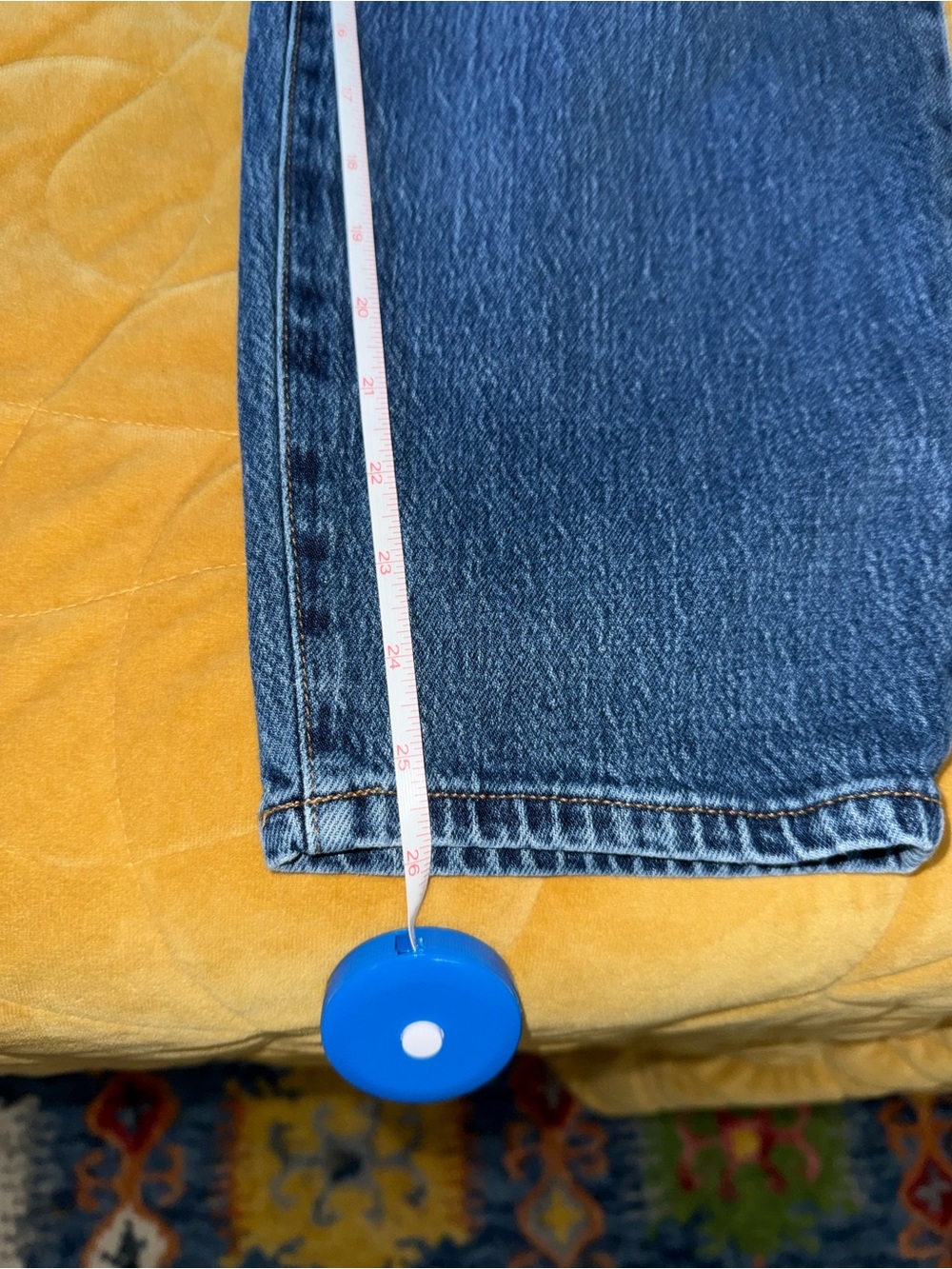 Evereve Barrel Jeans - Medium Blue Wash - Picture 6 of 6